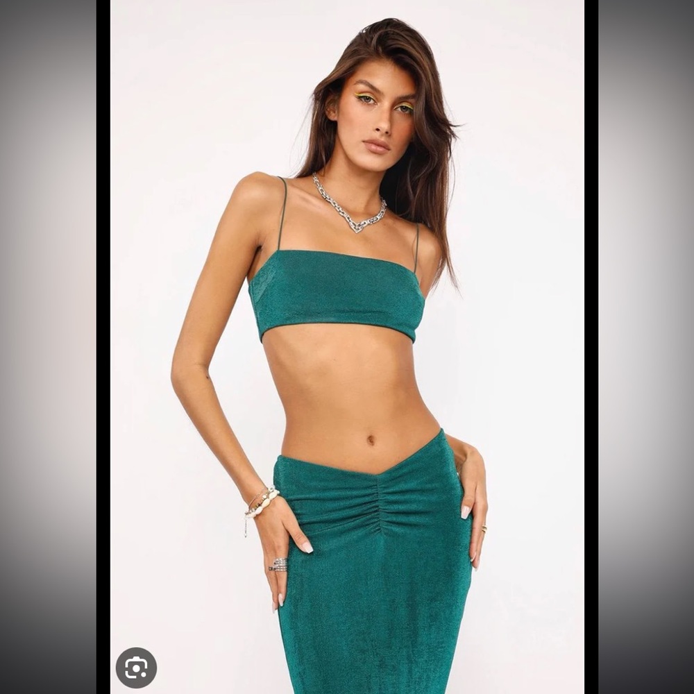 TIGERMIST - Chantelle Skirt in Forrest Green